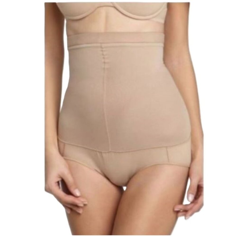 Spanx Higher Power Brief Shapewear Women’s High Waist Control Size C Nude Beige